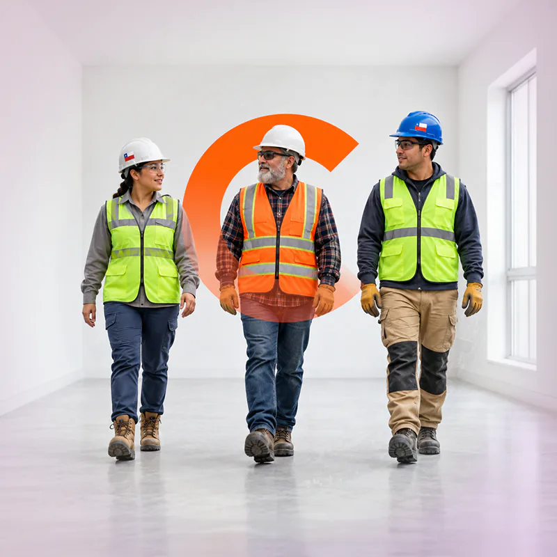 Equipo en obra