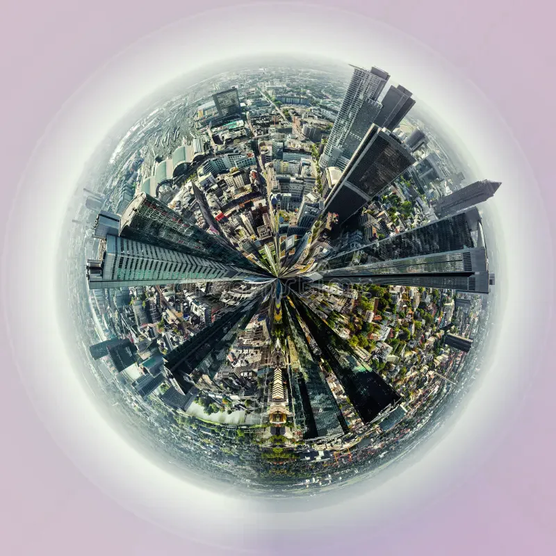 Vista panorámica de ciudad